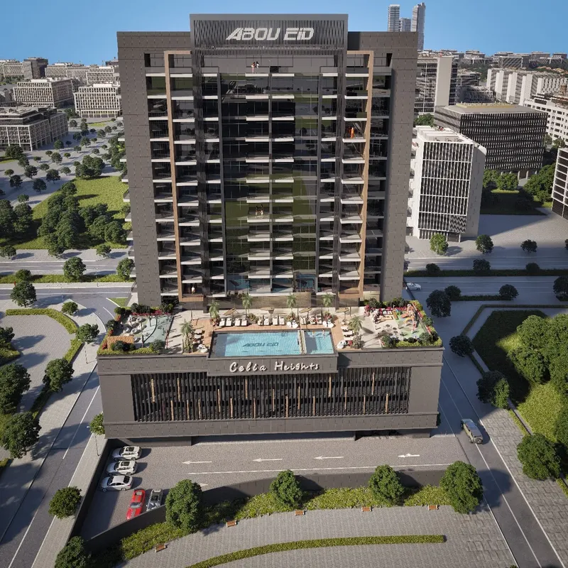 Exterior at Celia Heights in Majan Dubai