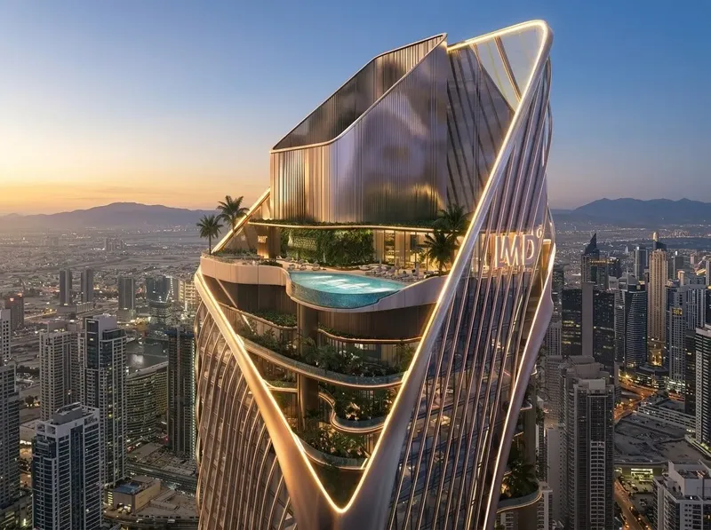 Exterior at Christian A. Rockefeller Business Tower in Business Bay Dubai