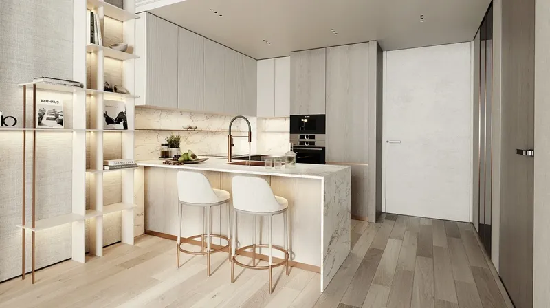 Interior at Cove Edition 2 in Dubai Land Residence Complex Dubai