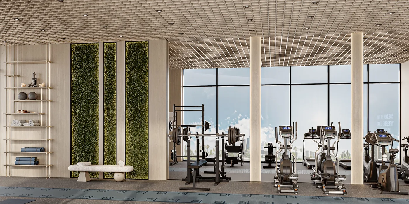 Fully Equipped Gym amenity image at Cove Edition 2