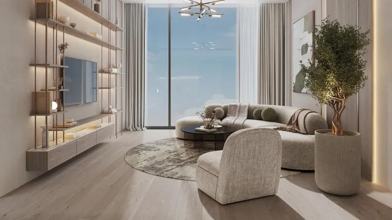 Interior at Cove Edition 6 in Dubai Land Residence Complex Dubai