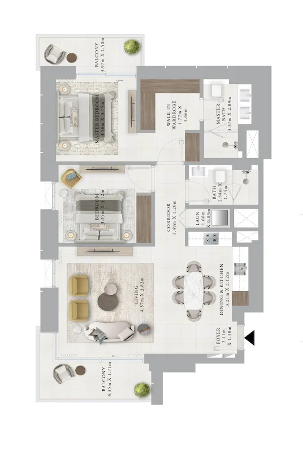 Emaar Creek Haven floor plan