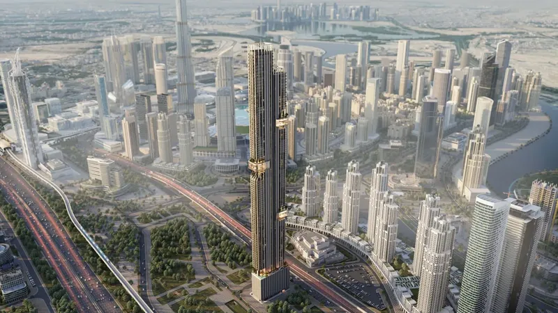 Exterior at DWTN Residences in Business Bay Dubai