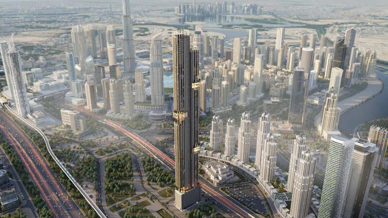 Exterior at DWTN Residences in Business Bay Dubai