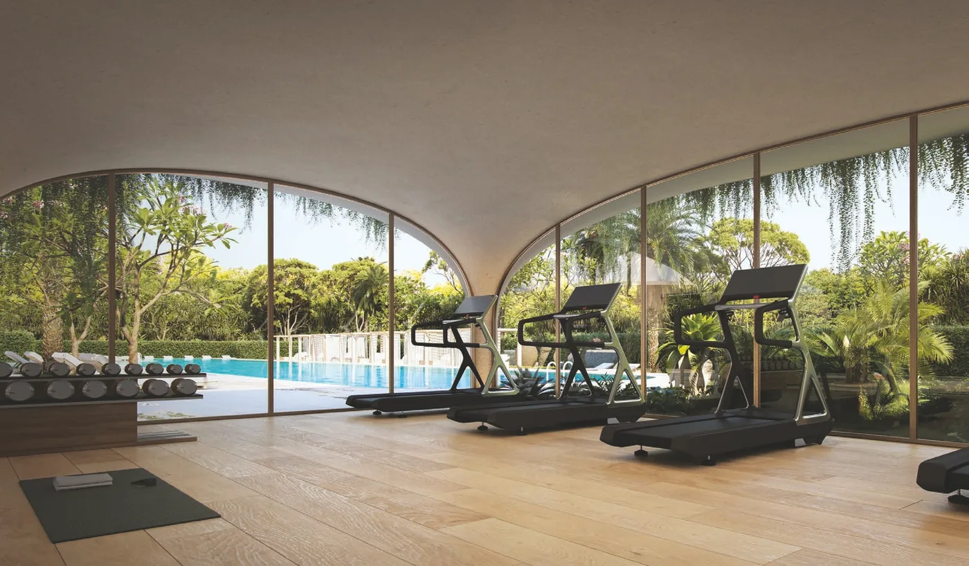 Fitness And Yoga Studio With Direct Views Of The Pool And Gardens amenity image at Ellington Ocean House