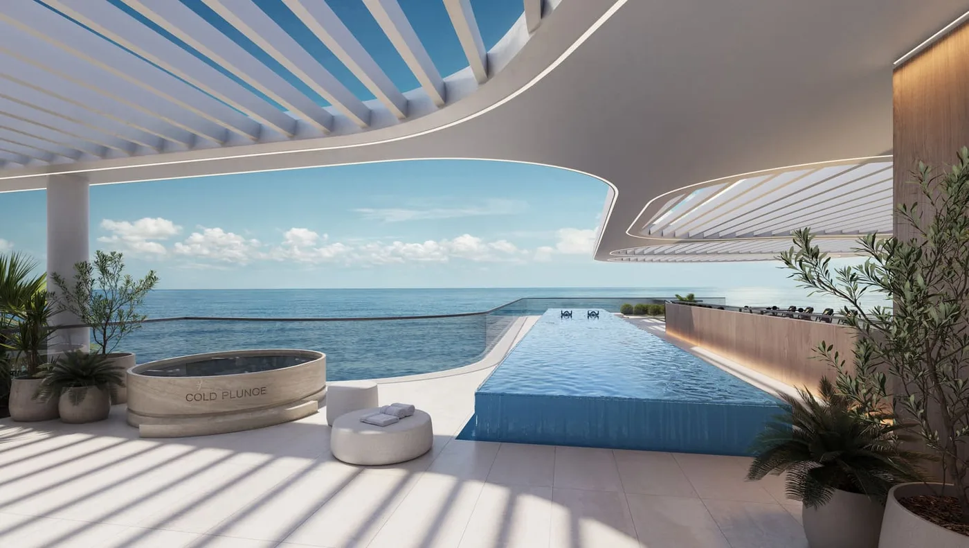 Cold Plunge & Rooftop Lap Pool amenity image at Esme Beach Residences