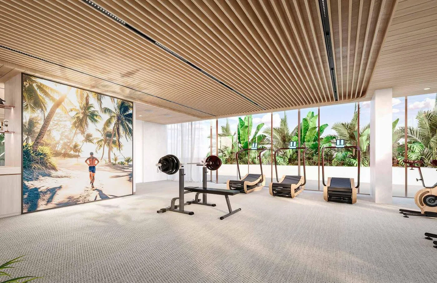 Gym amenity image at Flow Residences