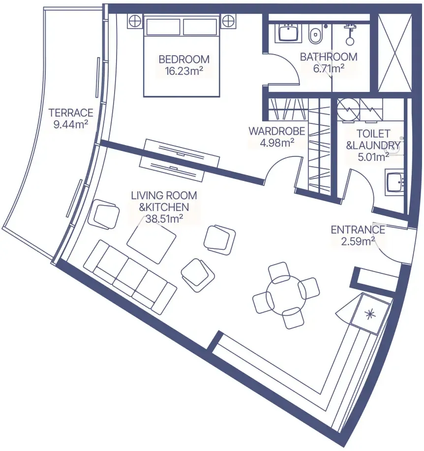 MIRA Developments Gianfranco Ferre Residences floor plan