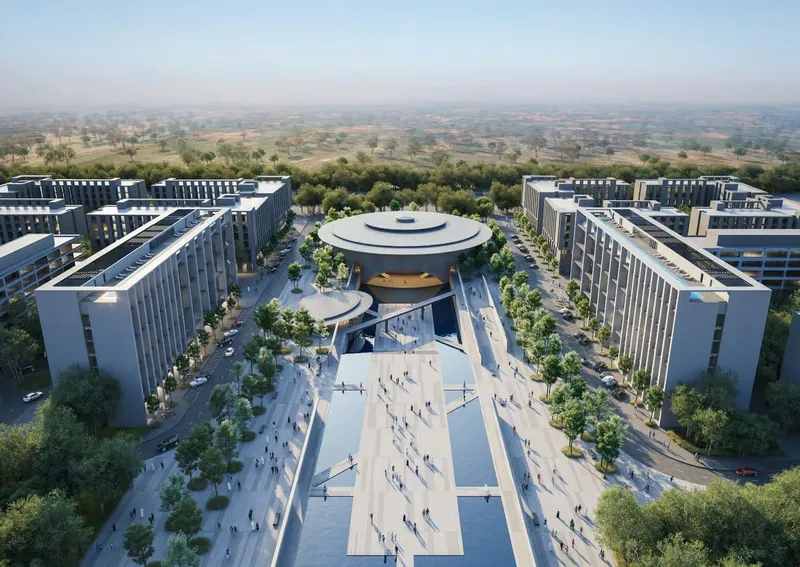 Exterior at il teatro Residences 1 and 2 in Muwaileh Commercial Sharjah