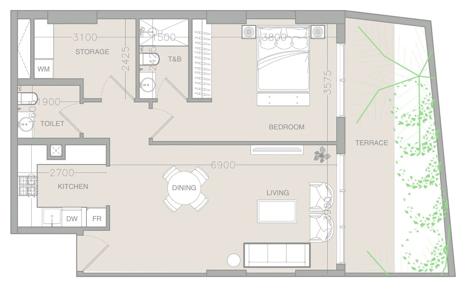 Object 1 IR1DIAN Park floor plan