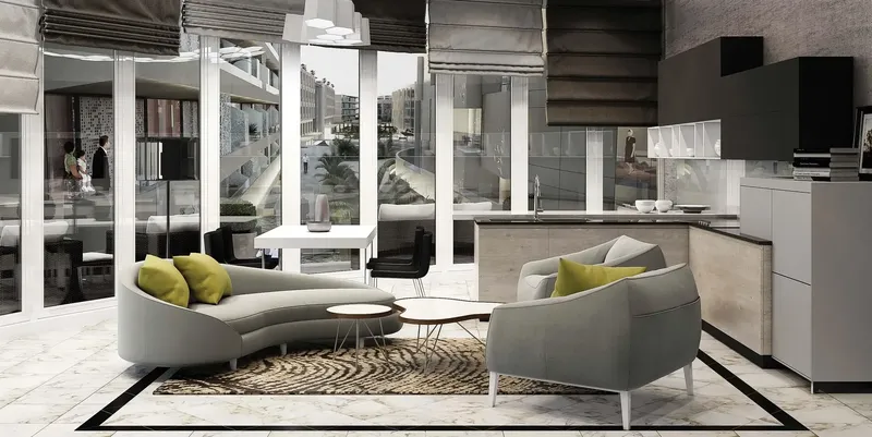 Interior at Janayen Avenue in Mirdif Dubai