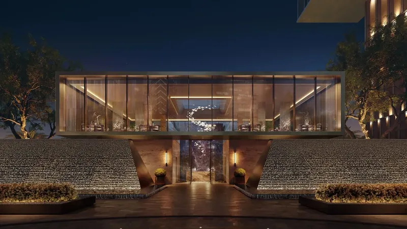 Exterior at Jumeirah Residences Emirates Towers in DIFC (Dubai International Financial Center)