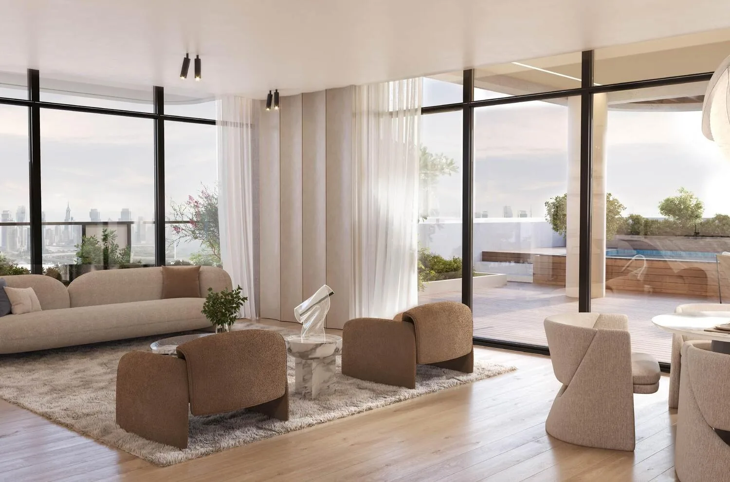 Interior at La Cle by MAAIA in Jebel Ali Village Dubai