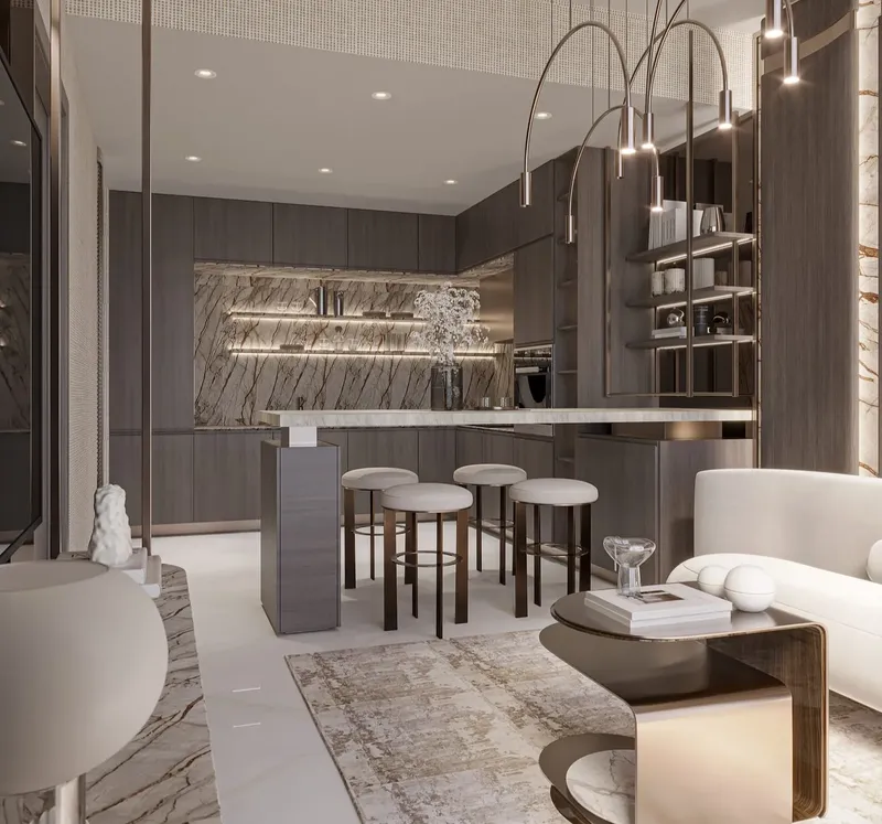 Interior at Laya Courtyard in Dubai Studio City Dubai