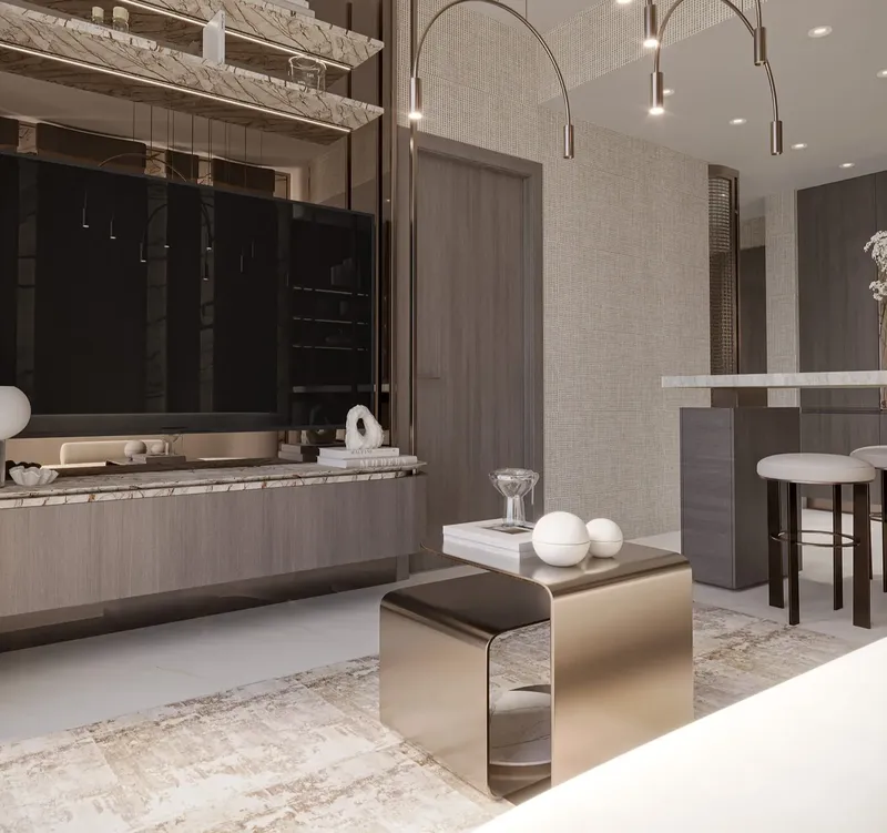 Interior at Laya Courtyard in Dubai Studio City Dubai