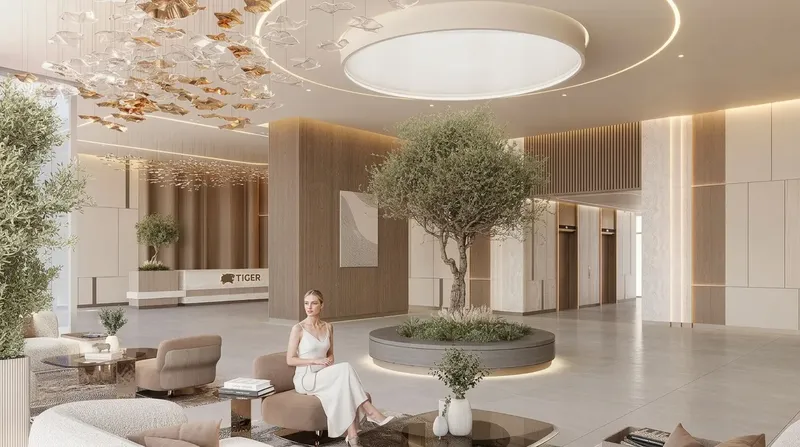 Lobby at Lily Tower in Ajman