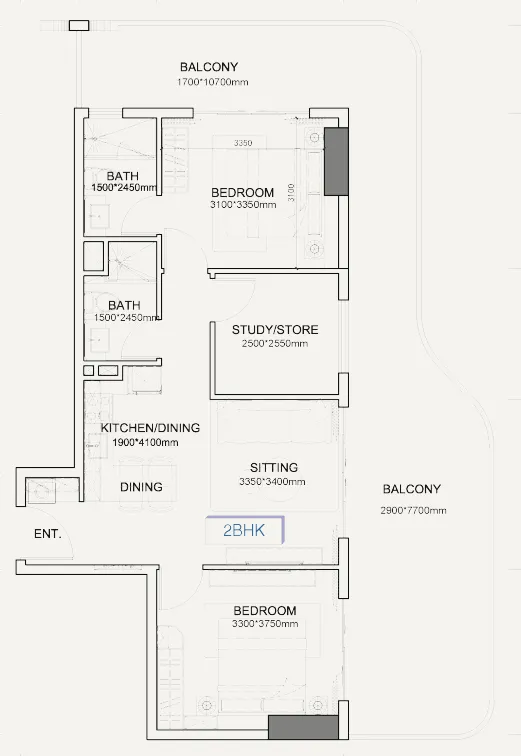 Lion Stone Properties Listone Residence floor plan