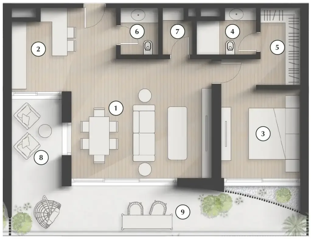 Zaya Developer Lunaya Terraces floor plan