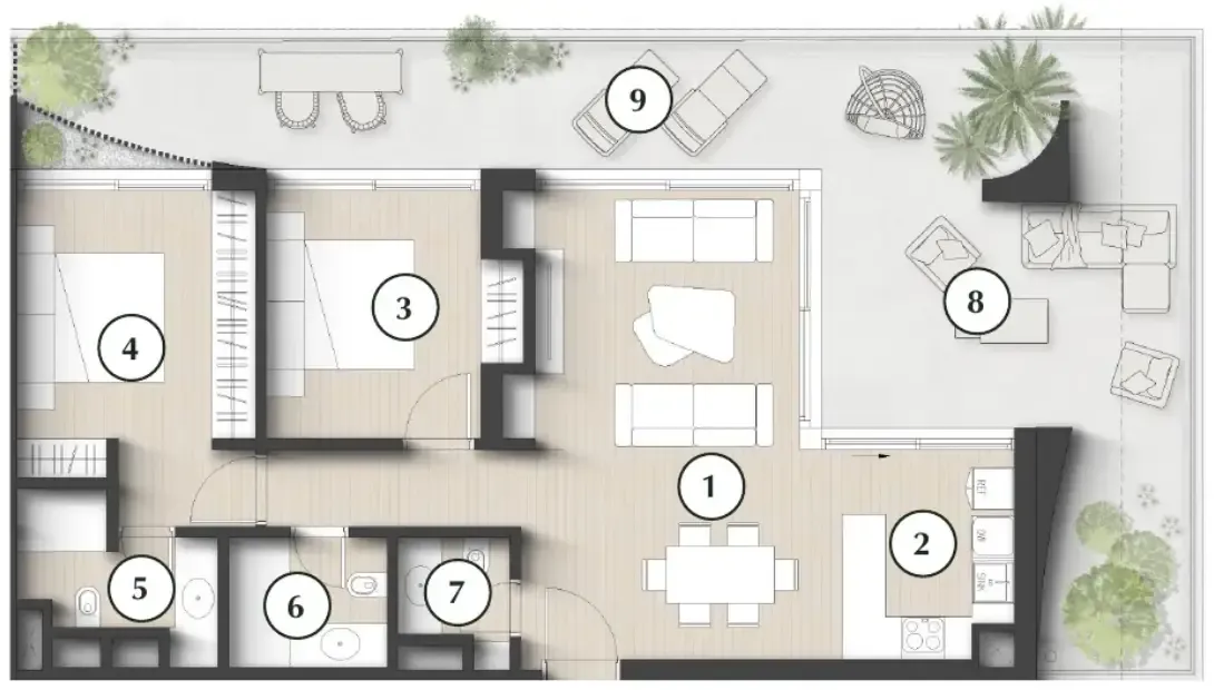 Zaya Developer Lunaya Terraces floor plan