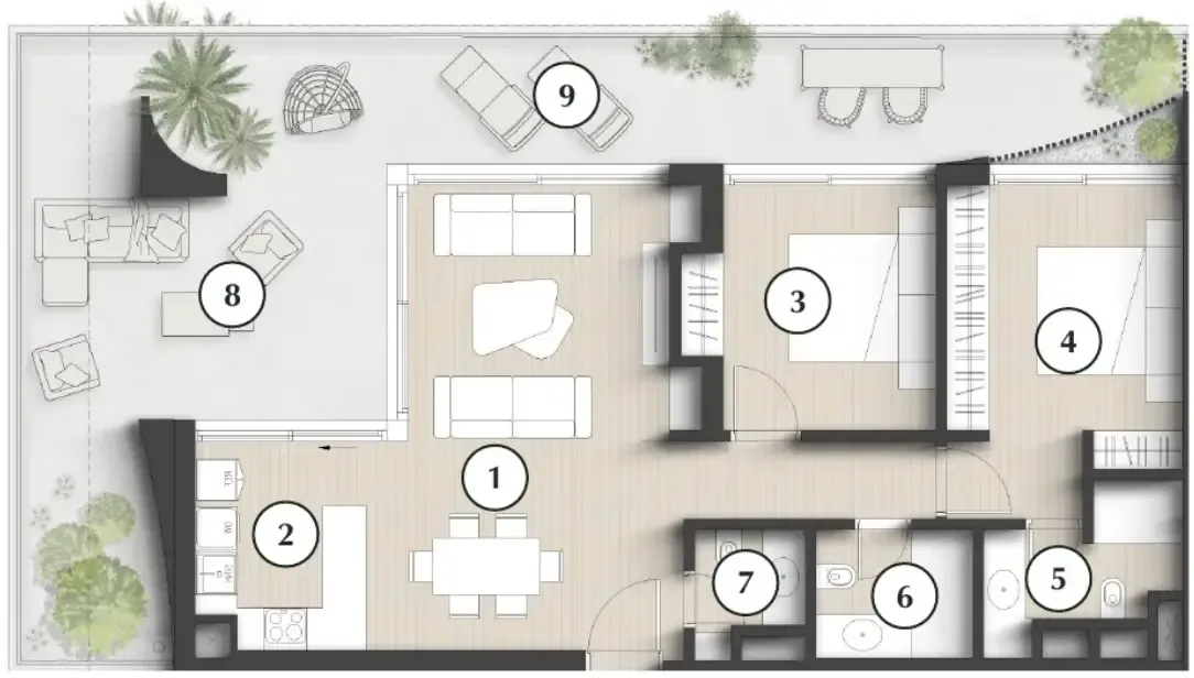 Zaya Developer Lunaya Terraces floor plan