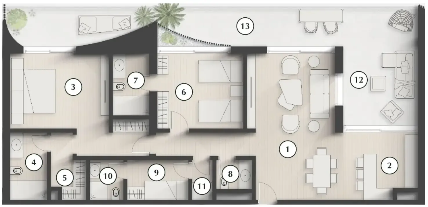 Zaya Developer Lunaya Terraces floor plan