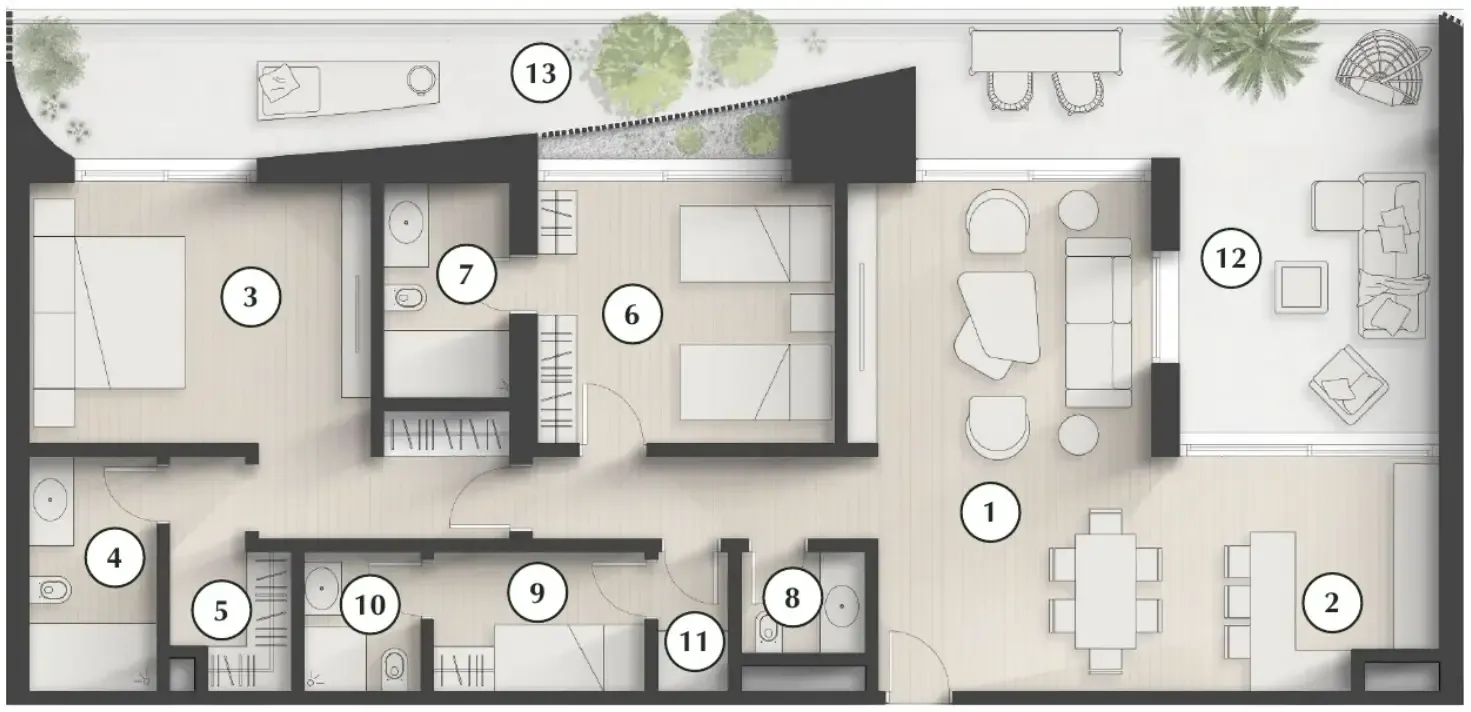 Zaya Developer Lunaya Terraces floor plan