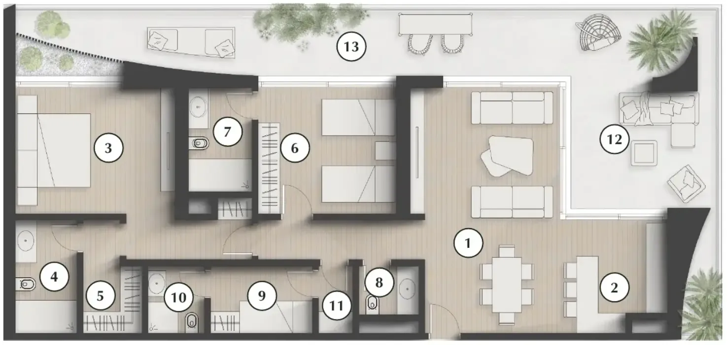 Zaya Developer Lunaya Terraces floor plan