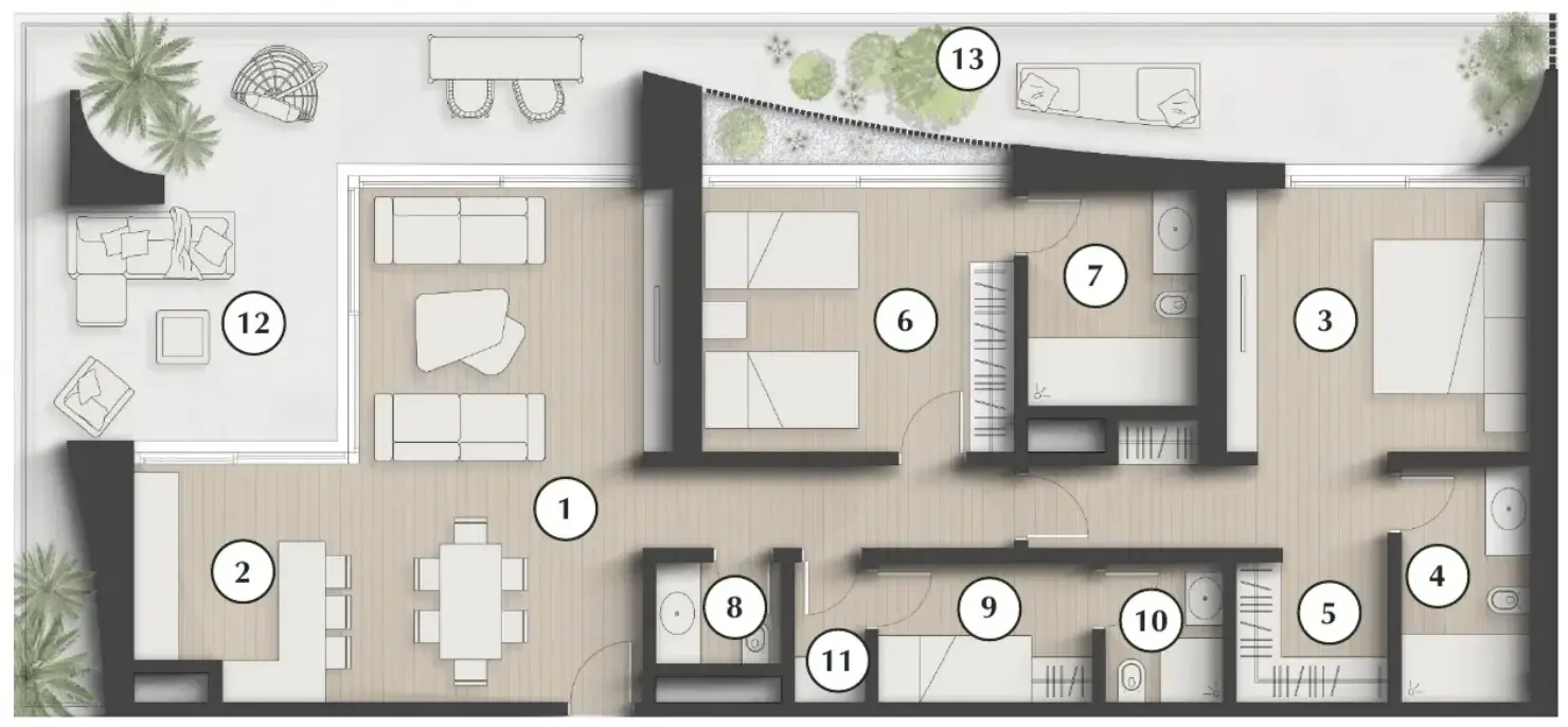 Zaya Developer Lunaya Terraces floor plan