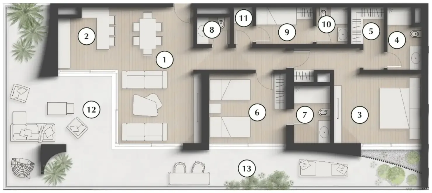 Zaya Developer Lunaya Terraces floor plan