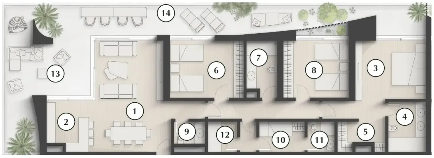 Zaya Developer Lunaya Terraces floor plan