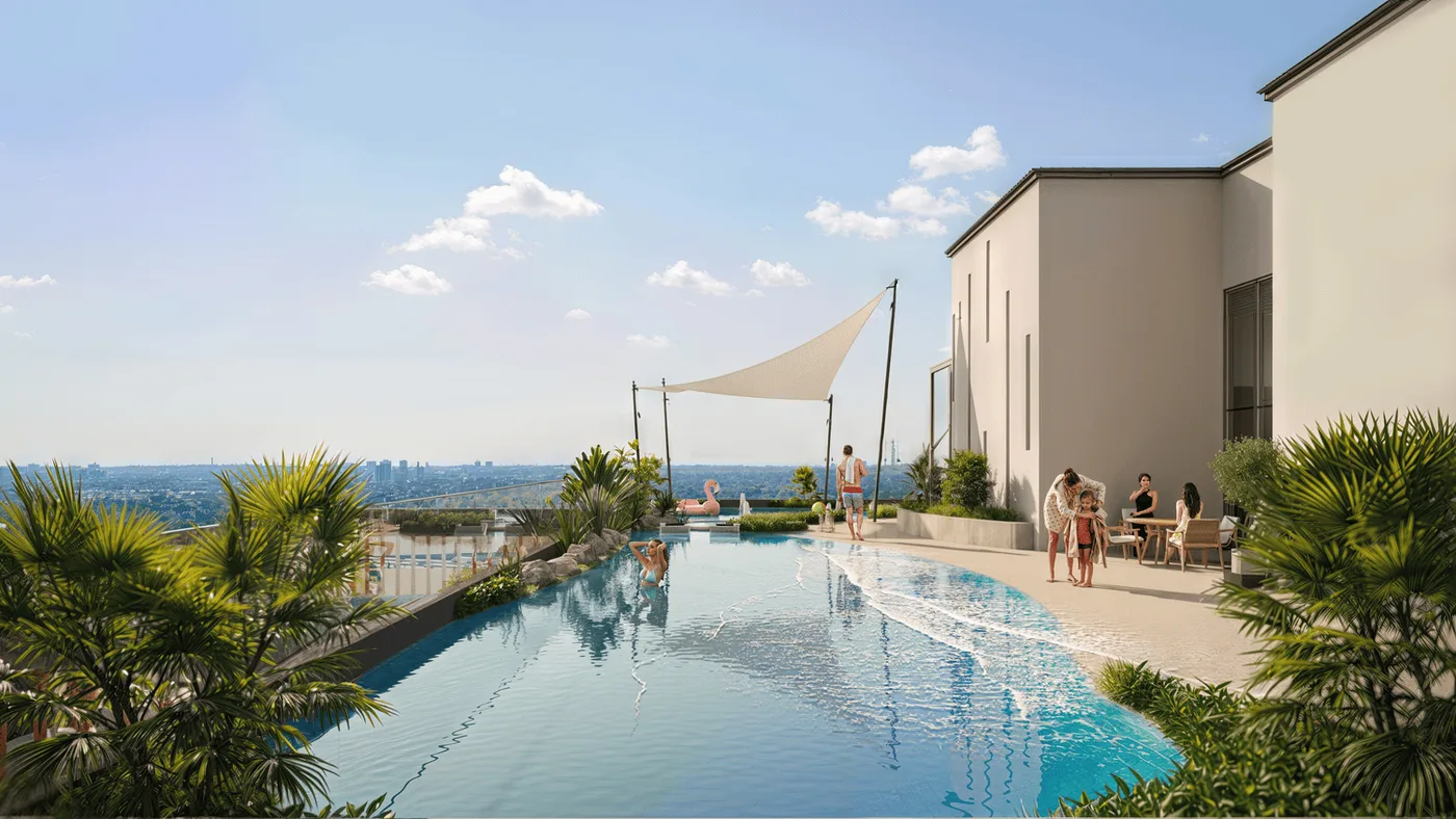 Beach Entry Pool amenity image at Manam Pearl