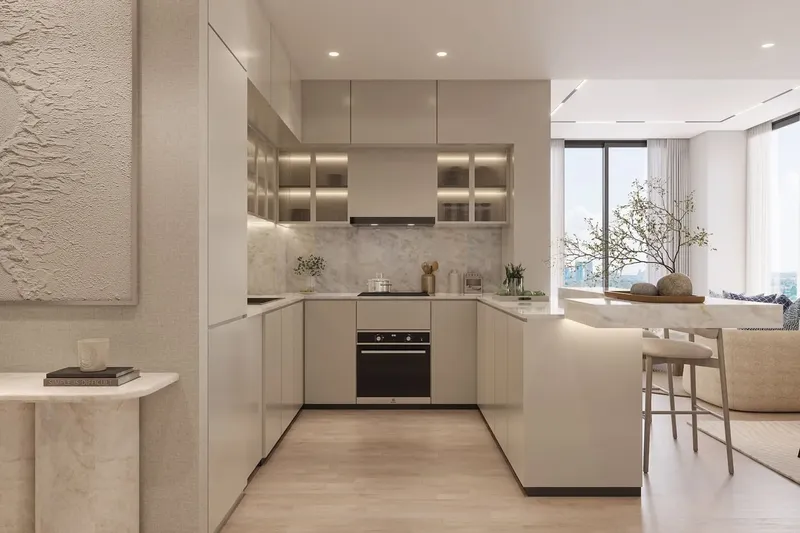 Interior at Manam Pearl in Jebel Ali Village Dubai
