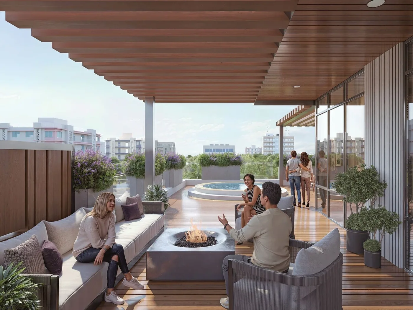Outdoor Sitting amenity image at Manam Pearl