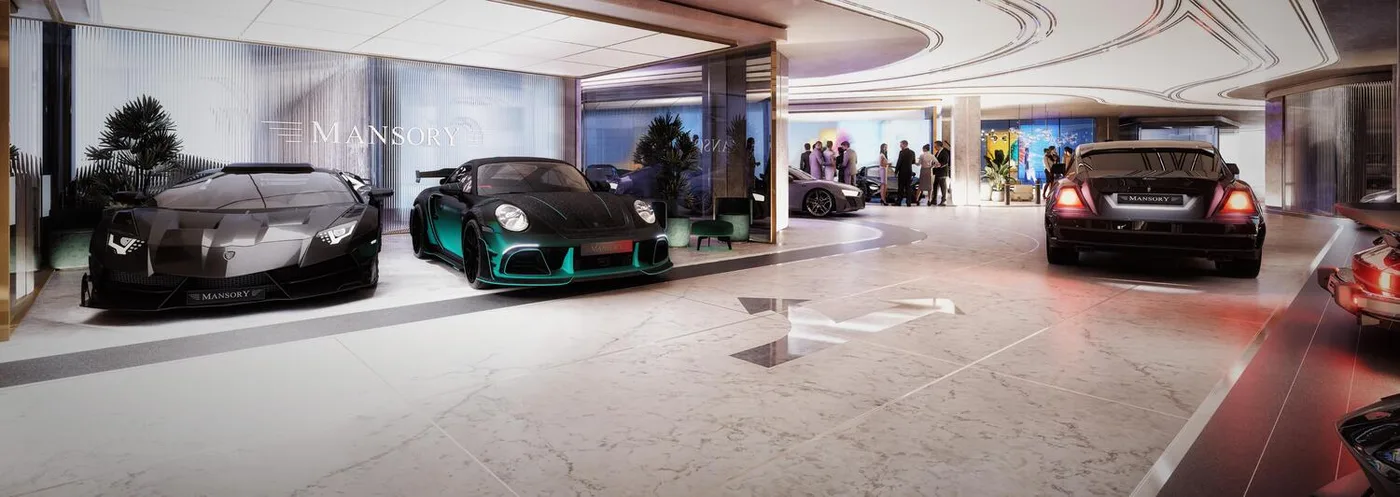 Curated Auto Lounge & Concierge Car Care amenity image at Mansory Residences by Amaal