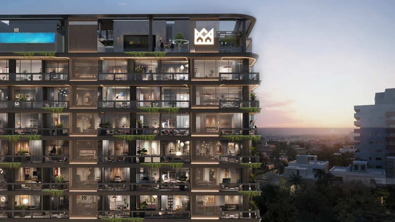 Exterior at Marquis Vista in Dubailand Residence Complex Dubai