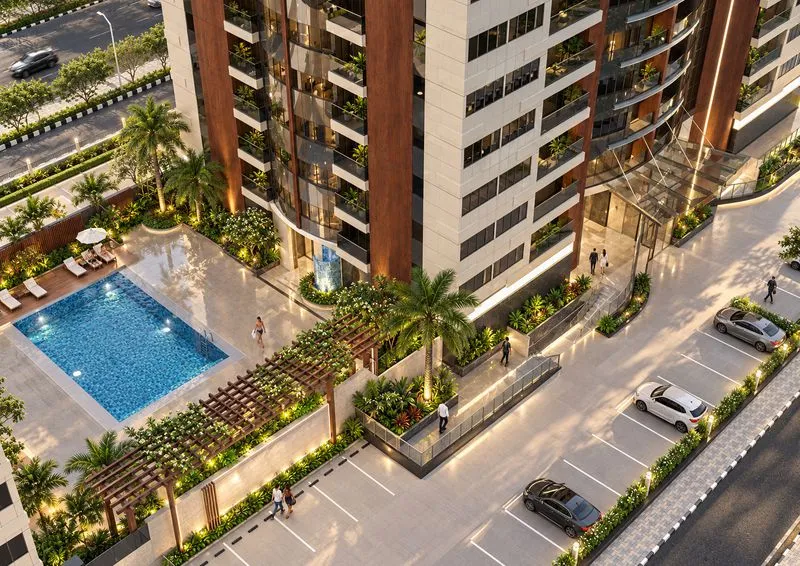 Exterior at Mars Residences in Dubai Sports City Dubai