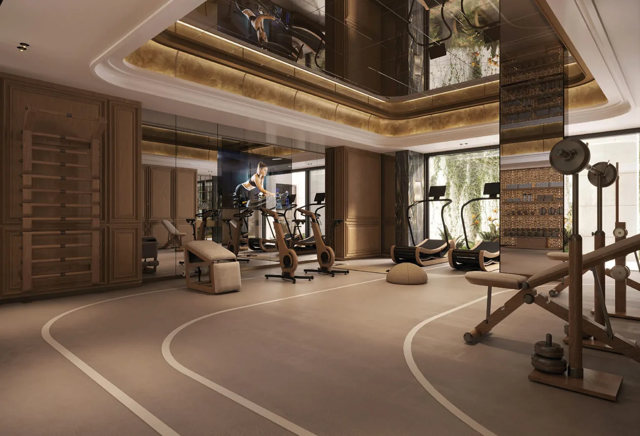 Fully Equipped Fitness Centre amenity image at Monaco Mansions