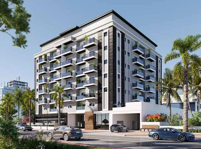 Exterior at Moonsa Residence in Dubai International City Dubai