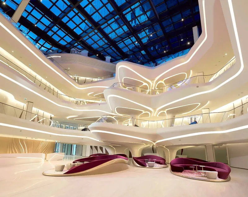 Lobby at Opus By Zaha Hadid in Business Bay Dubai