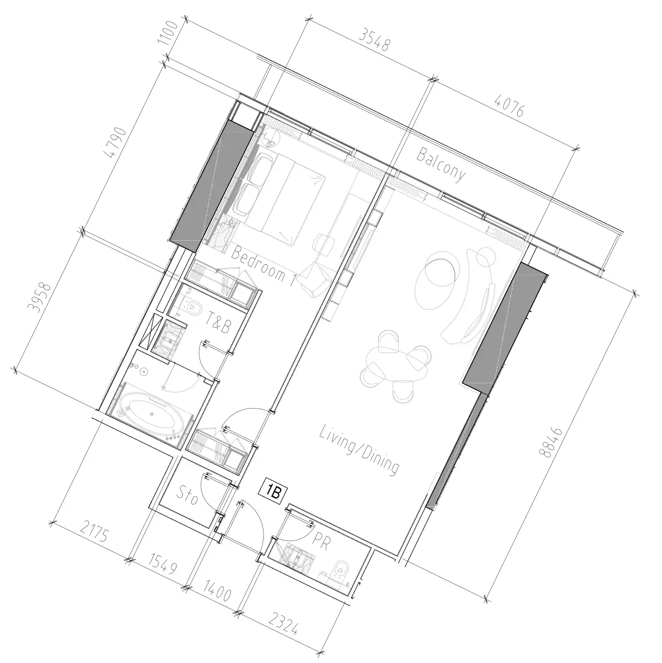 DAMAC Paramount Tower Hotel floor plan