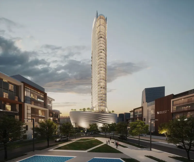 Exterior at Peninsula Jumeirah living Business Bay in Business Bay Dubai