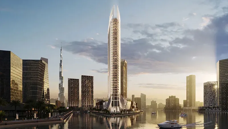 Exterior at Peninsula Jumeirah living Business Bay in Business Bay Dubai
