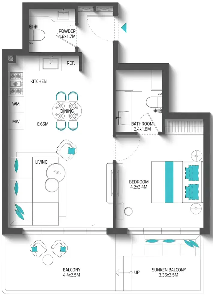 Reef Luxury Development Reef 996 floor plan