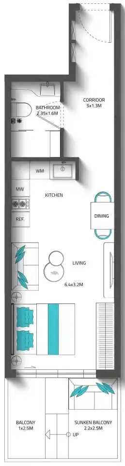Reef Luxury Development Reef 996 floor plan