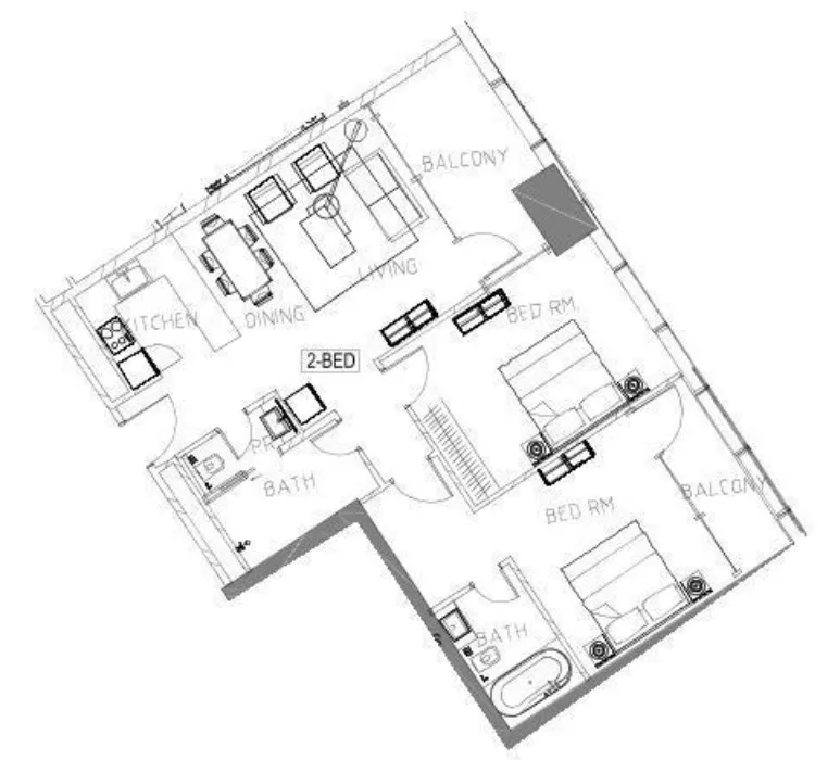 DAMAC Safa Two de Grisogono floor plan