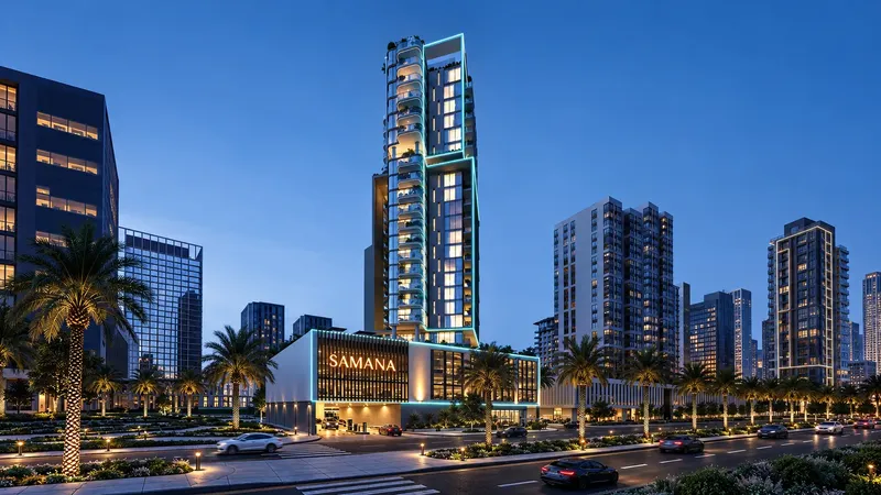 Exterior at Samana Downtown One in Jebel Ali Freezone Extension Dubai