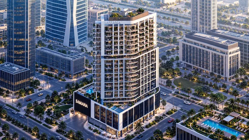 Exterior at Samana Downtown One in Jebel Ali Freezone Extension Dubai