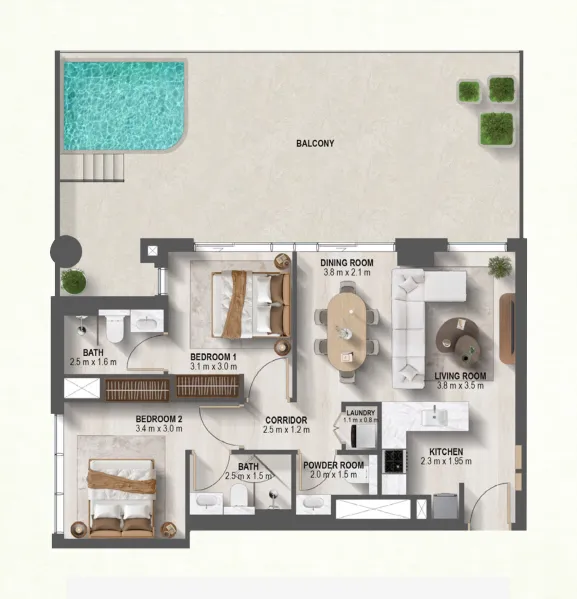 Prestige One Developments Sanctuary floor plan