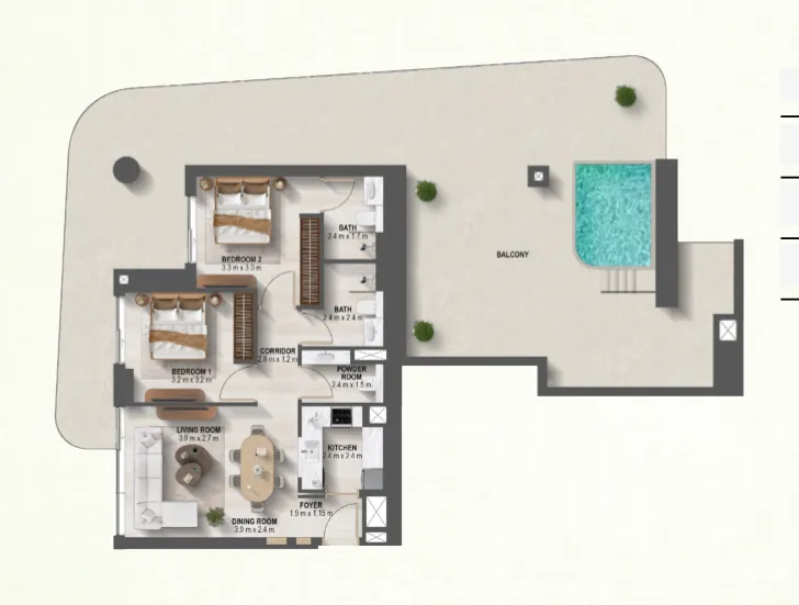 Prestige One Developments Sanctuary floor plan