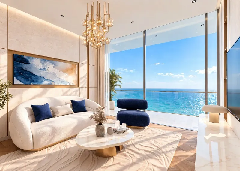 Interior at Shahrukhz Residences by Danube in Maritime City Dubai